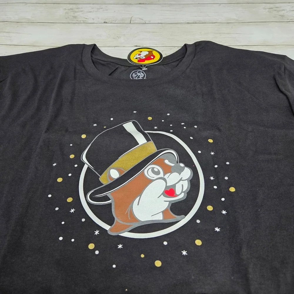 Buc-ee's T-Shirt Unisex 4XL‎ Black New Year 2025 Glow In The Dark Graphic Tee